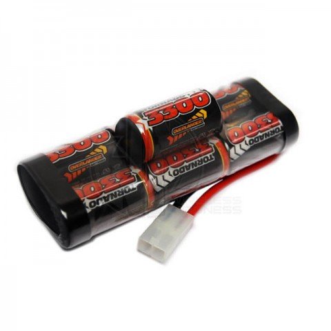 Overlander 3300mah 8.4v NiMh Battery for RC Car, Boat, Bike with Tamiya  Plug - OL-2740