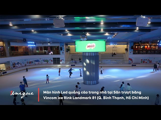 Màn hình Led quảng cáo trong nhà tại Sân trượt băng Vincom Ice Rink Landmark  81 - YouTube